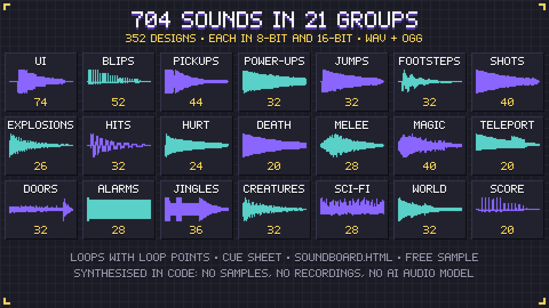 Retro Sound Effects pixel art preview 3