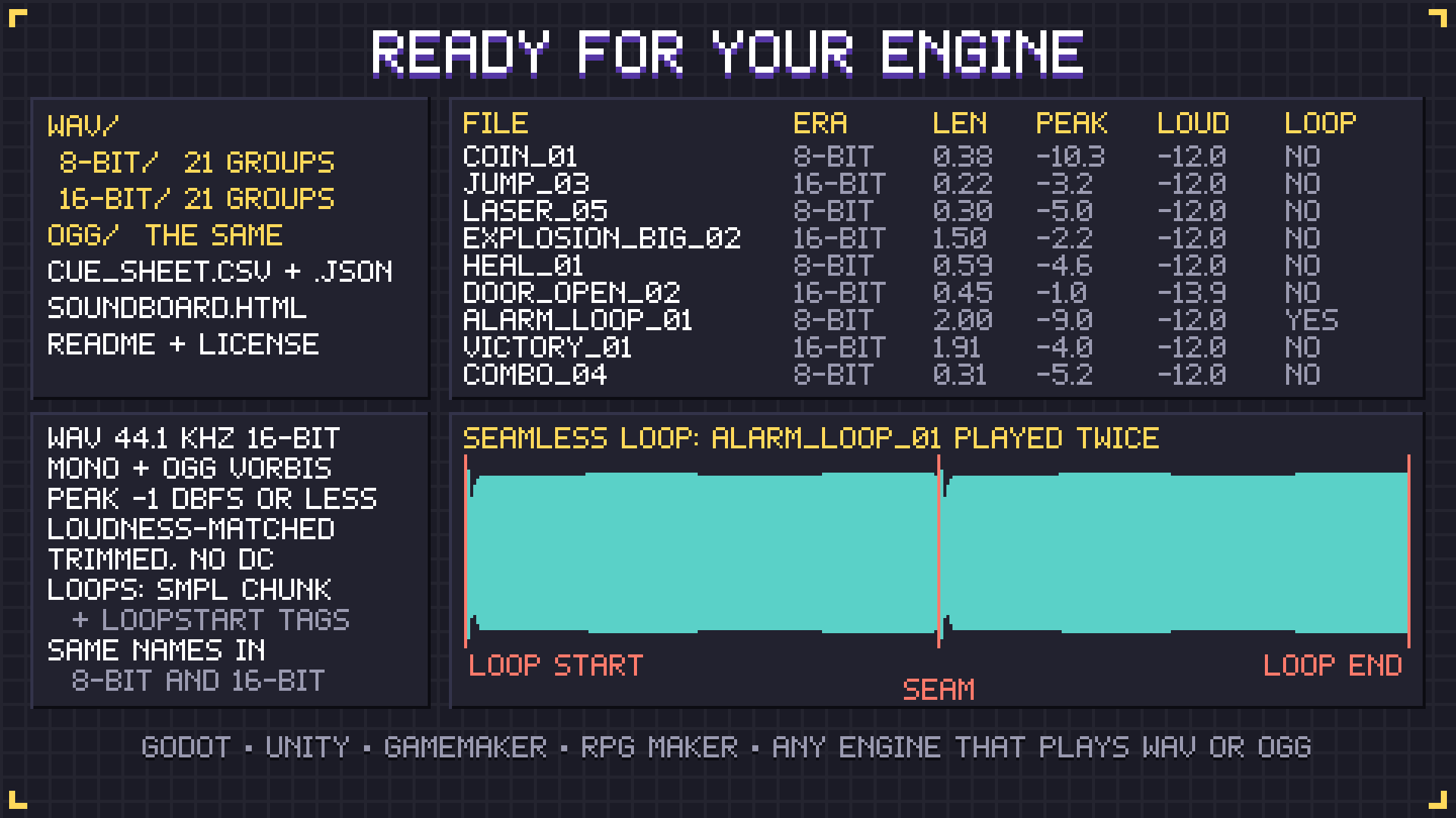 Retro Sound Effects pixel art preview 2