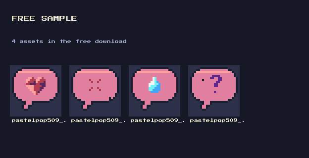 Pastel Pop Emotes: 20 Animated Pixel Emote Bubbles (Pastel) by falvey
