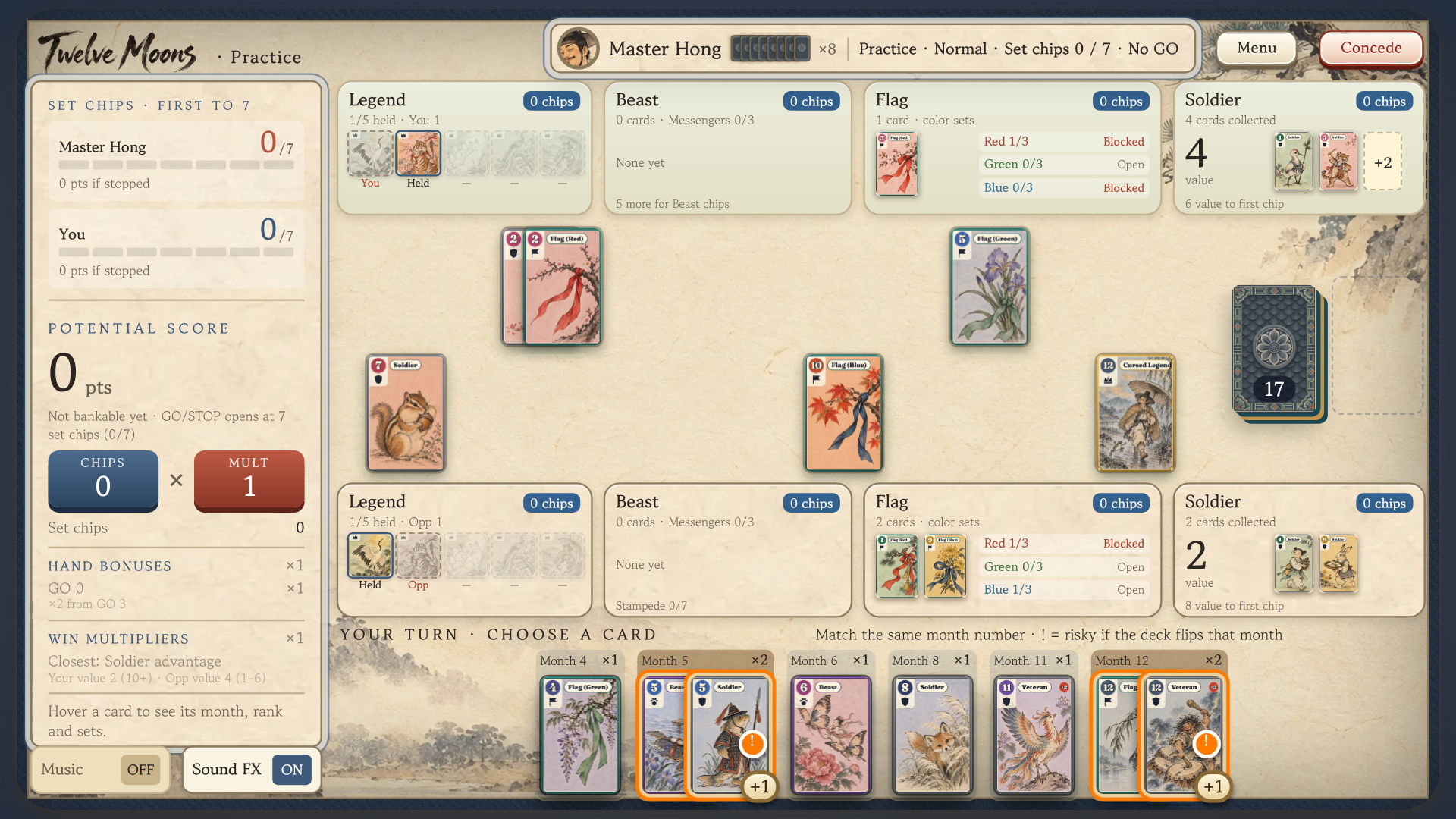 Twelve Moons: A Korean Folktale Card Game by hyunary