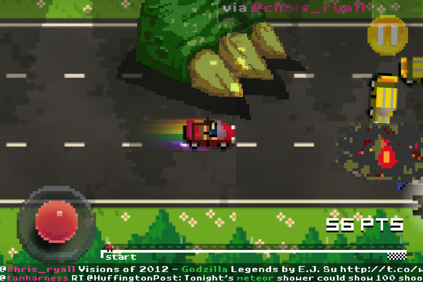 Embed Arrow Tree Tweet Land: Route 140 by Tree Interactive