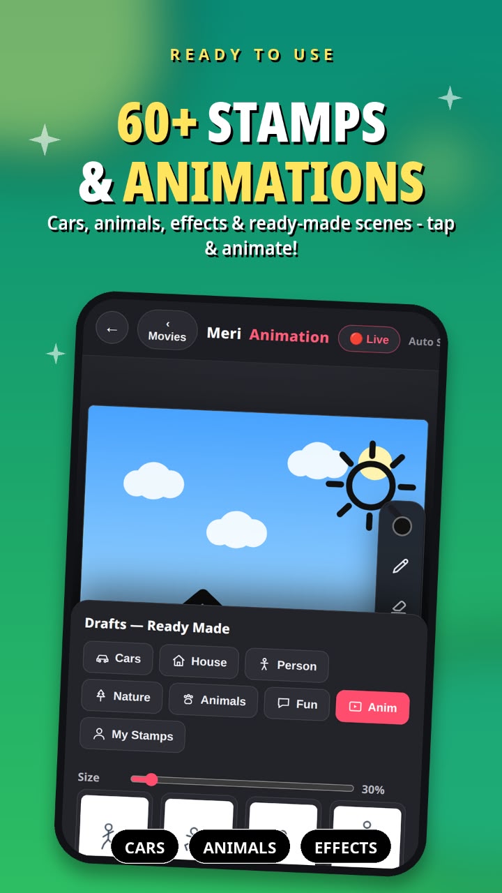 Ecreate Cartoon Meri Animation — Cartoon Maker by merianimation