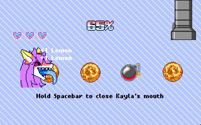 Running Exercise Sprite Snackline (DOS) by Hevanafa