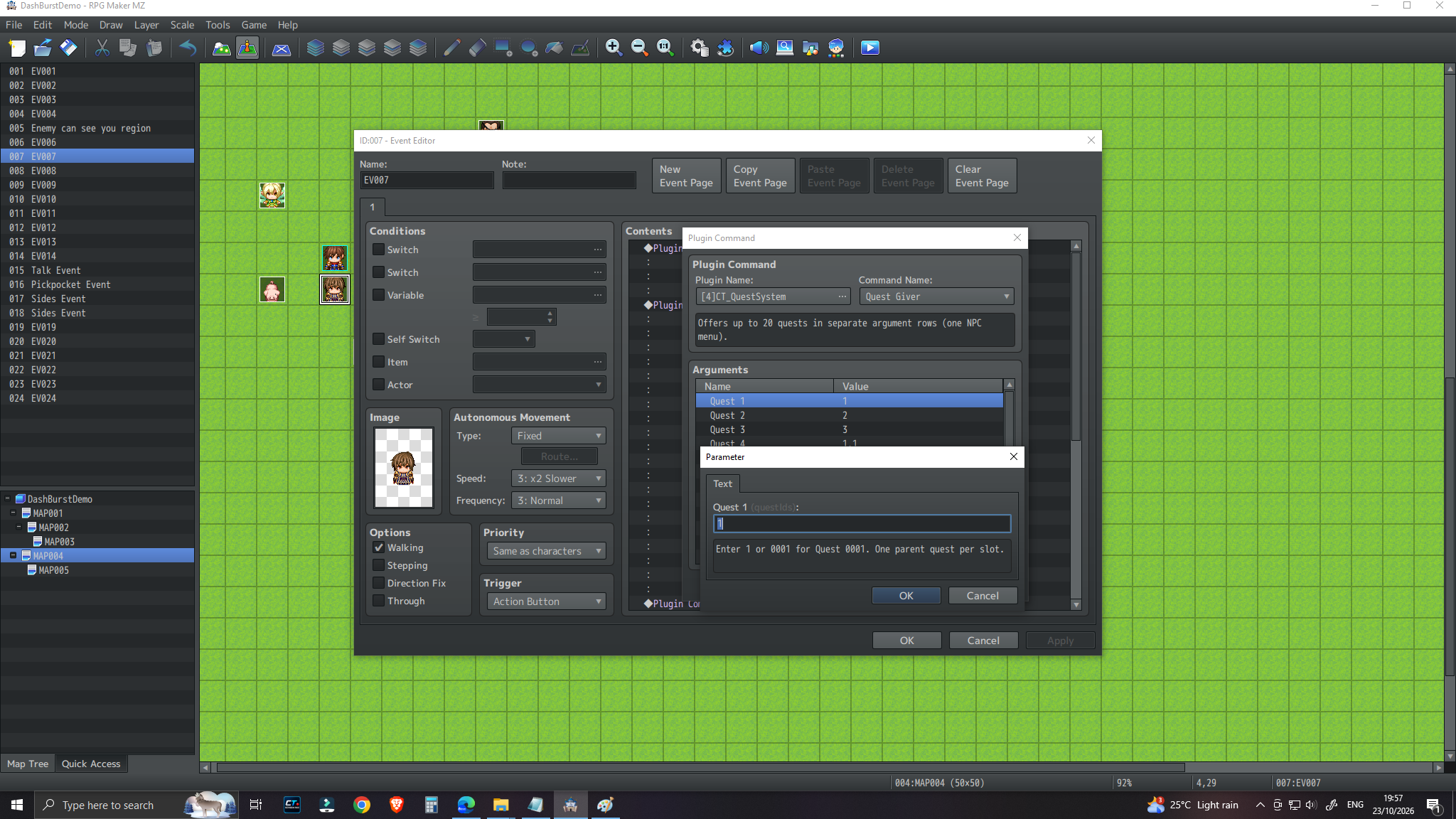 CT Quest System full-screen editor with quest settings and workspace controls
