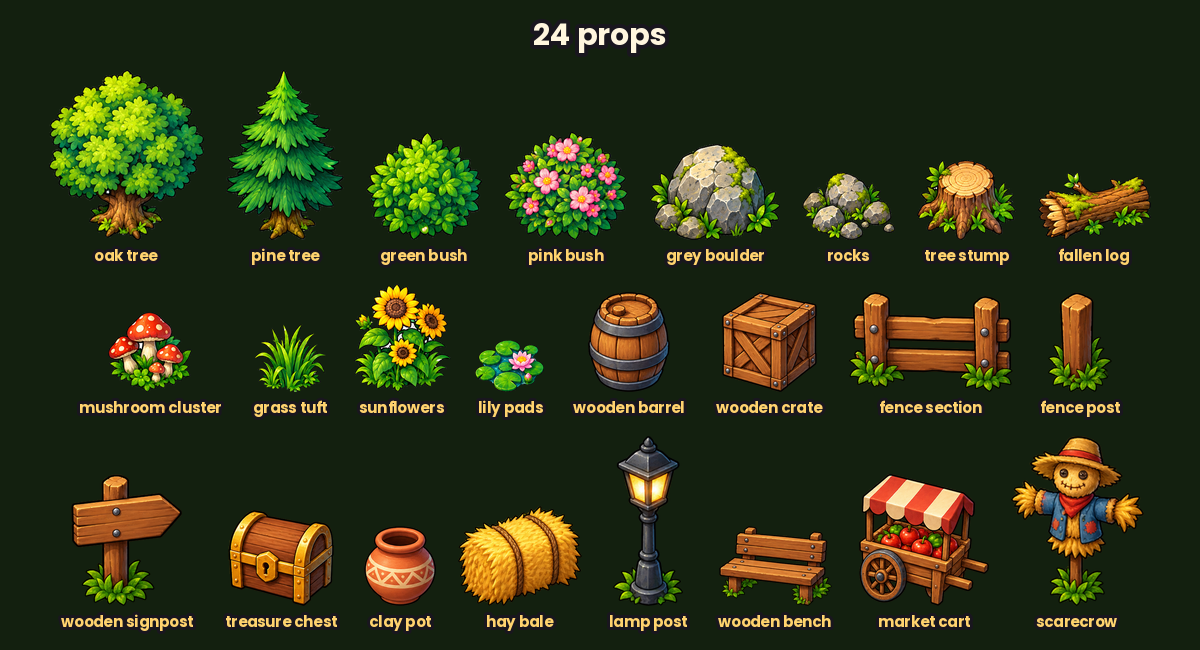 Stone Path Texture Png Greenvale Meadows — Top-Down Village RPG Asset Pack by Developer X