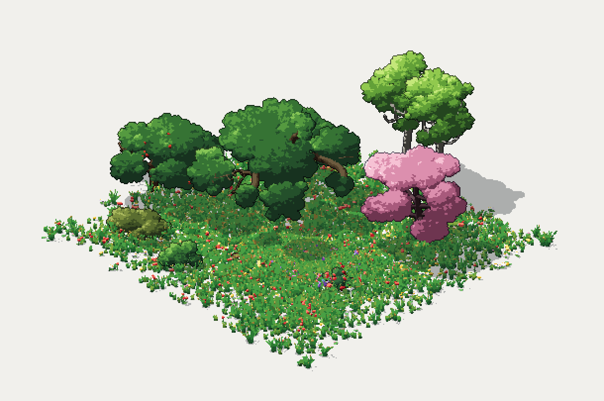 PIXEL TREE GENERATOR for Aseprite — Trees, Bushes, Cacti, Grass ...