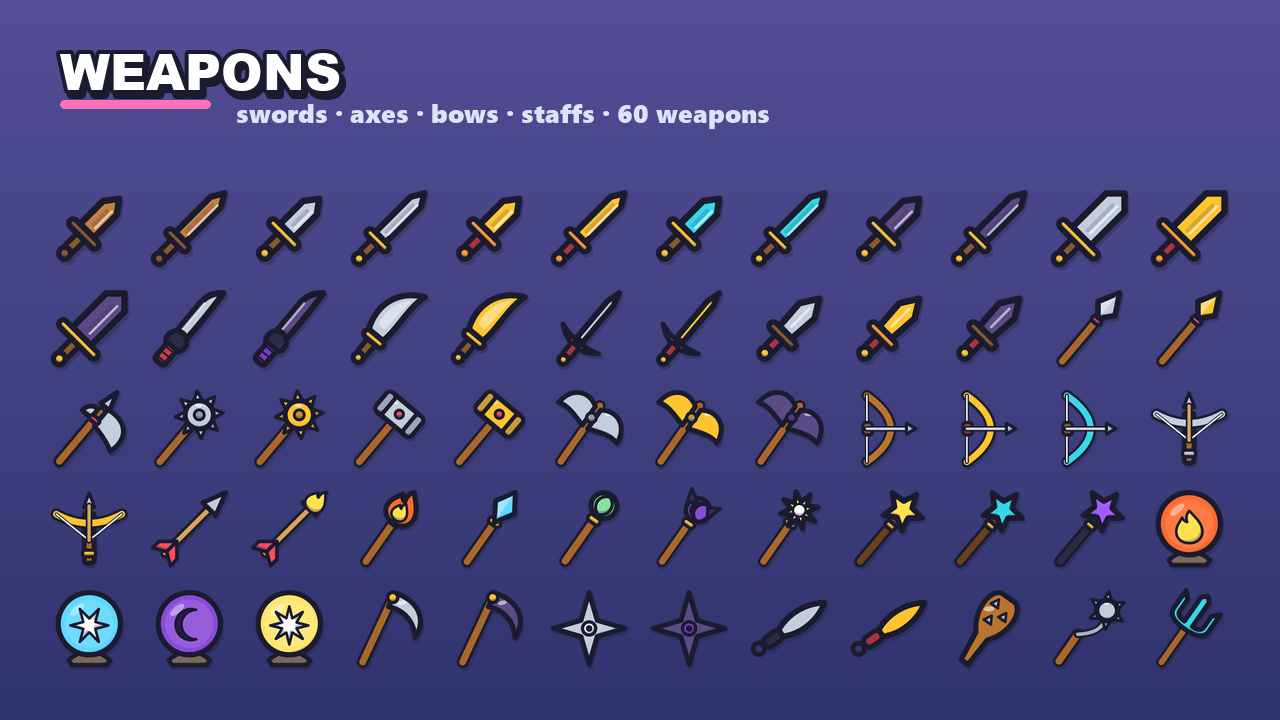 Fantasy RPG Icon Pack for Roblox - 225 Cartoon Game Icons (SVG + PNG ...