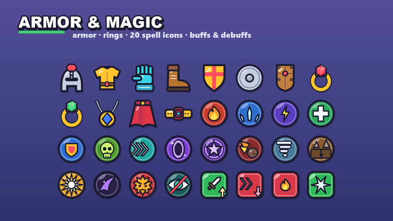 Fantasy RPG Icon Pack for Roblox - 225 Cartoon Game Icons (SVG + PNG ...