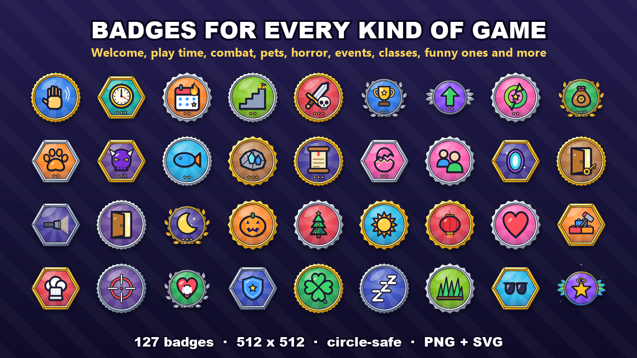 Robux Code Pack Badge Icon Pack for Roblox - 127 Achievement Badge Images (Medals ...