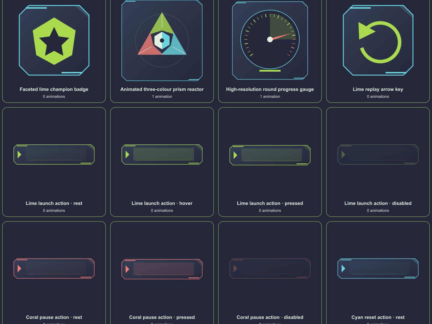 Generic Ui Component Graphics Prismbreak Arcade UI by brightridge