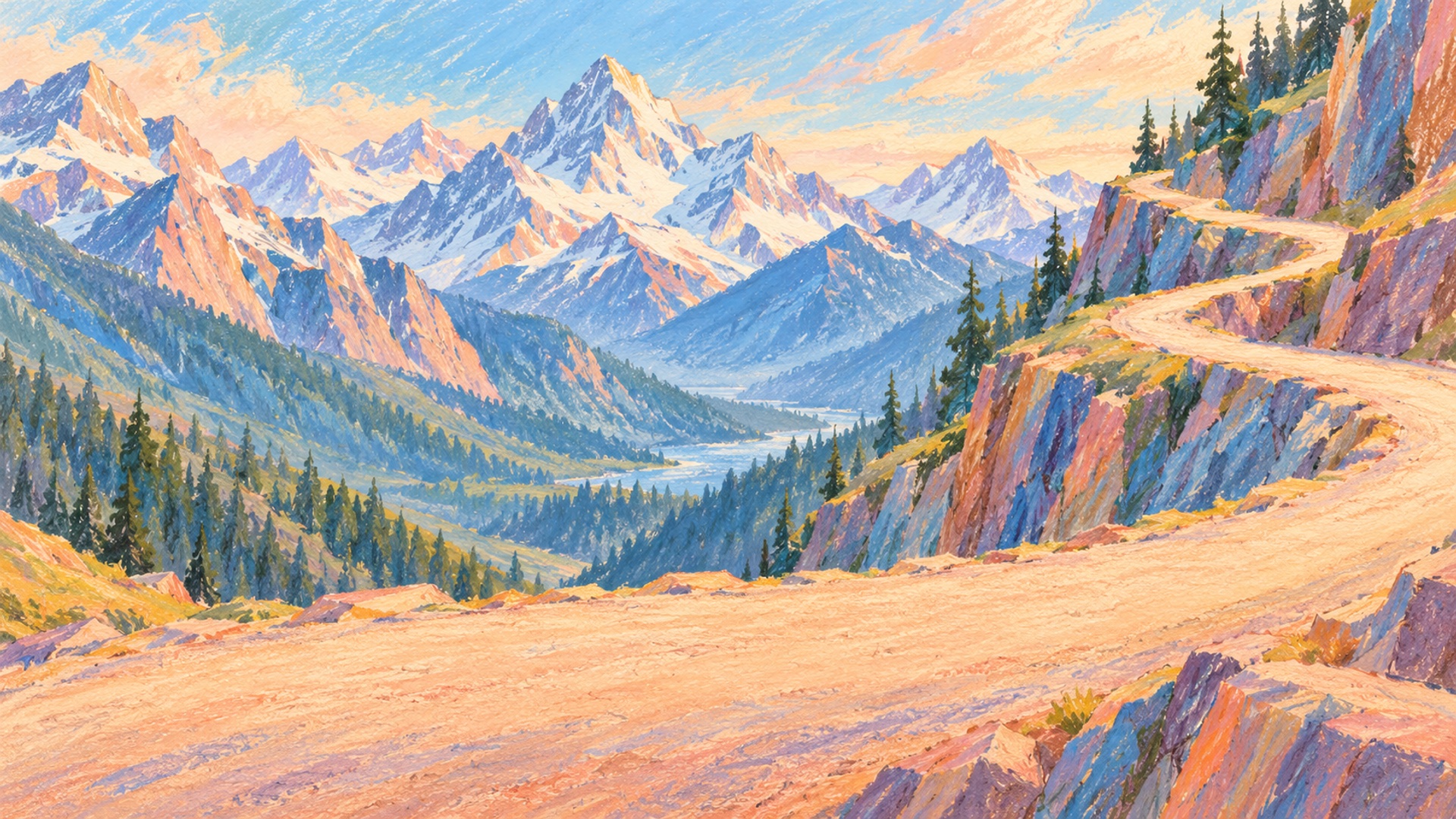 Pastel Switchback by brightridge