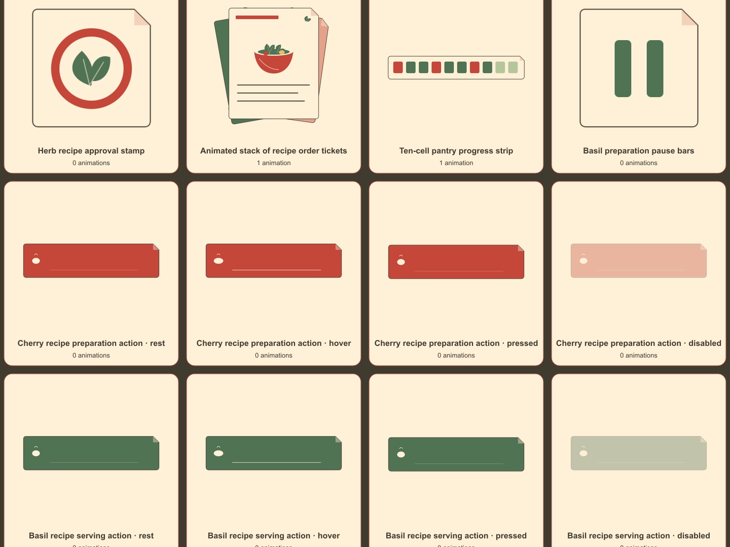 Generic Ui Component Graphics Recipe Relay UI by brightridge