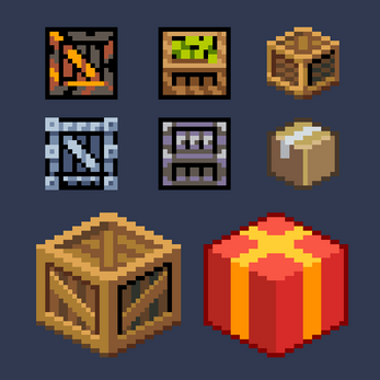 Crates Game Asset Pack by Kronbits