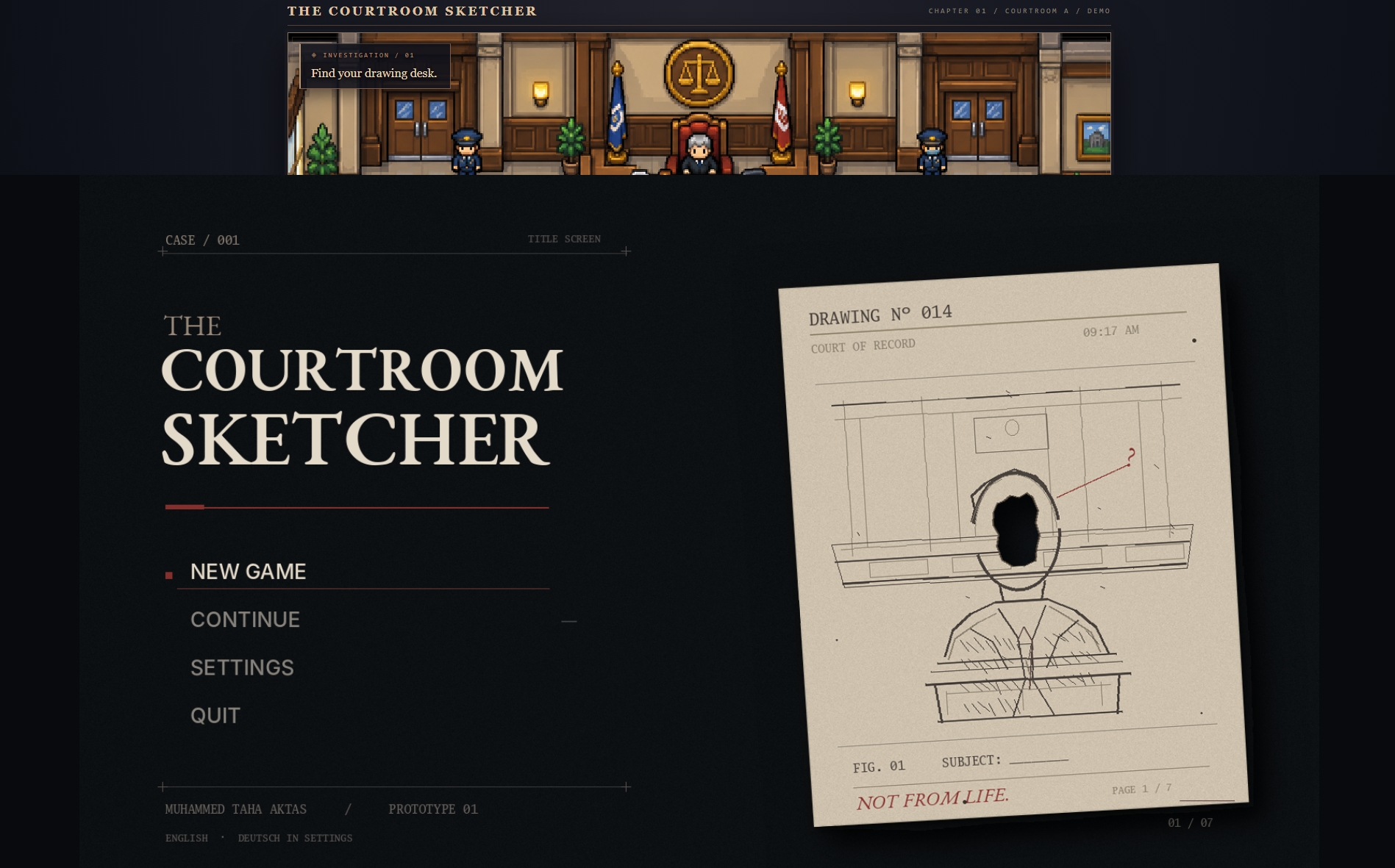 The courtroom sketcher (Prototype) by HyperAki29
