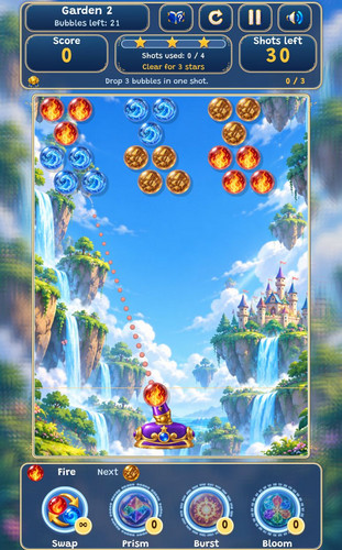 Elemental Bloom: Bubble Puzzle screenshot 2