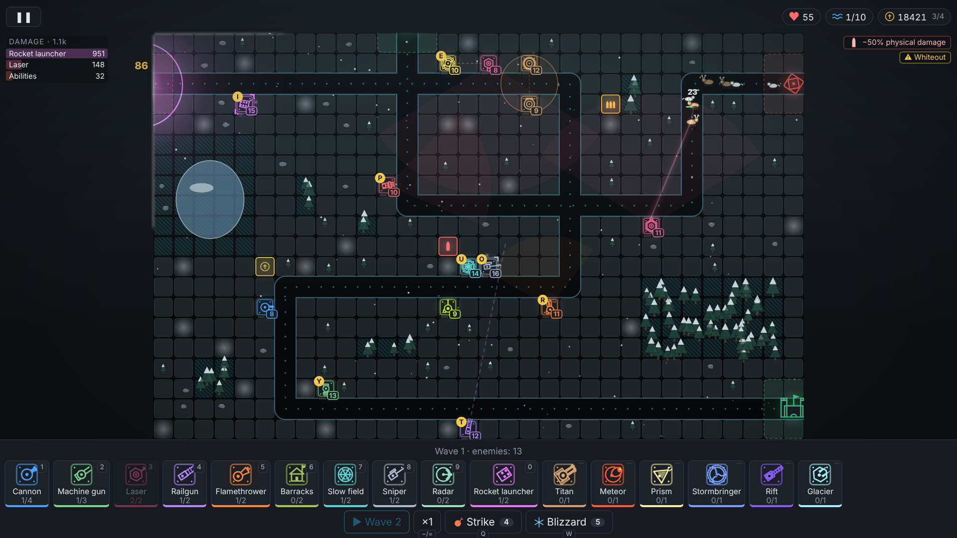 Minimal Tower Defense by DrEgmann