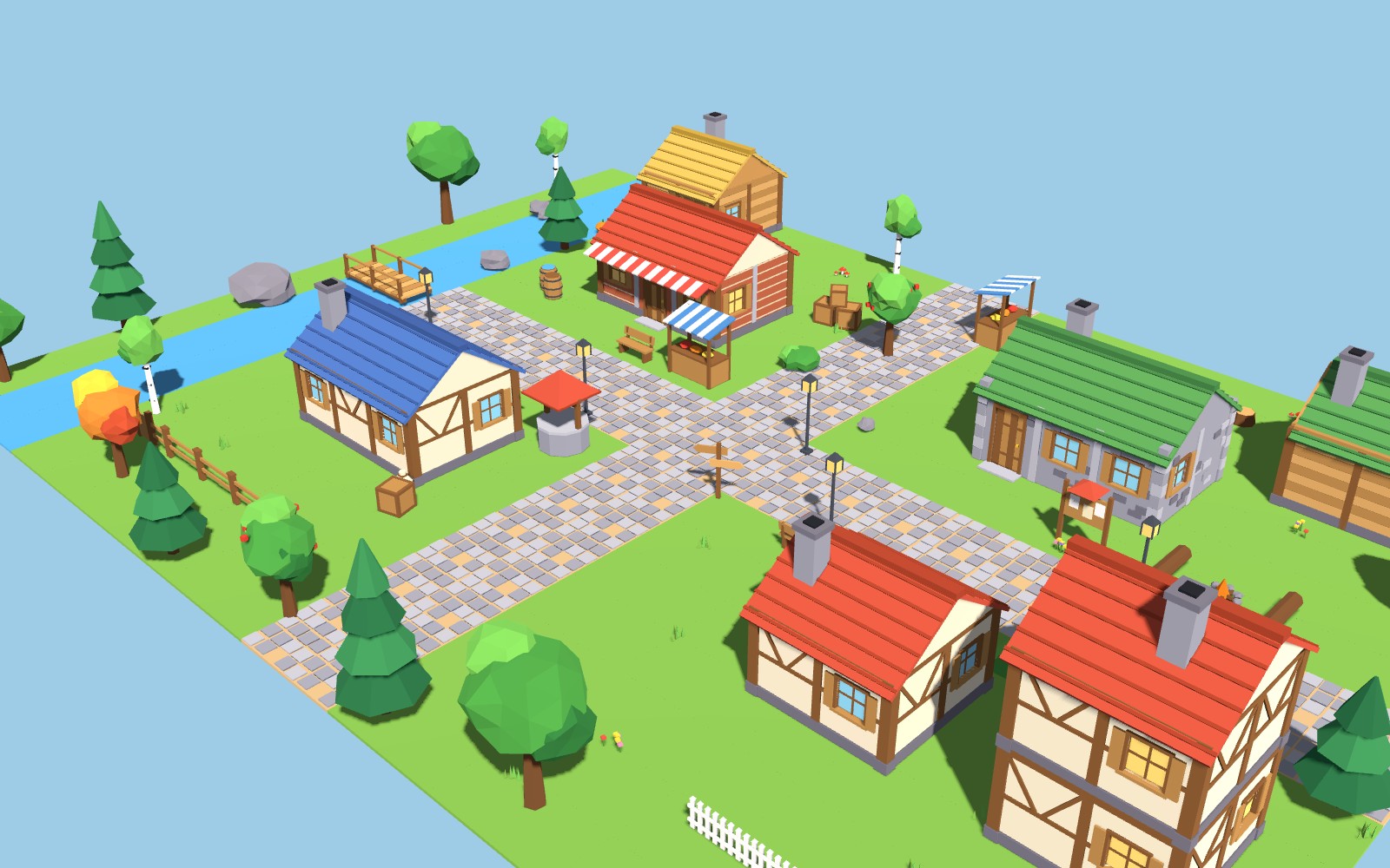 Fixed Asset Count Icon Mossgate - Cozy Low-Poly Village Kit by ami1342