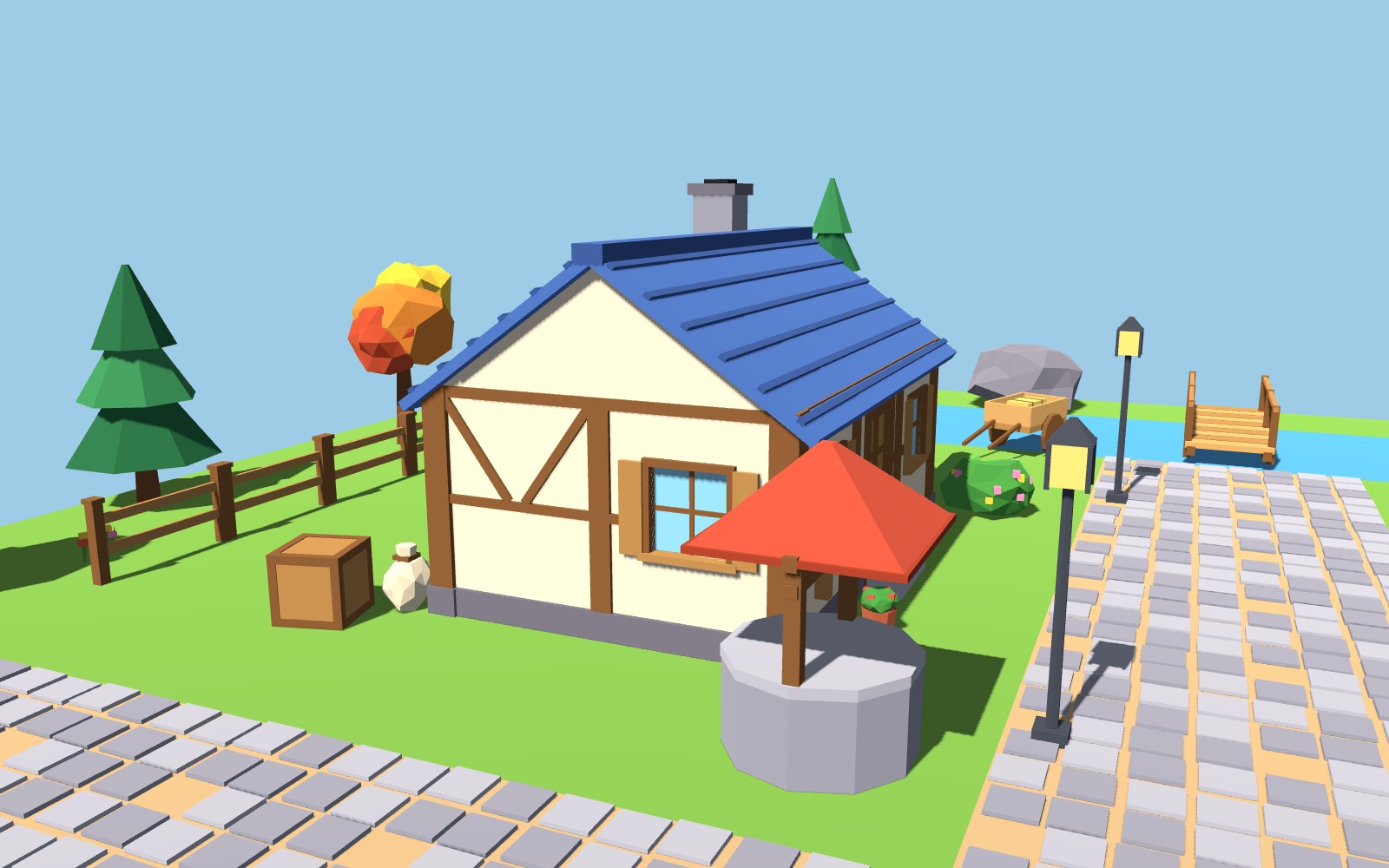 Fixed Asset Count Icon Mossgate - Cozy Low-Poly Village Kit by ami1342