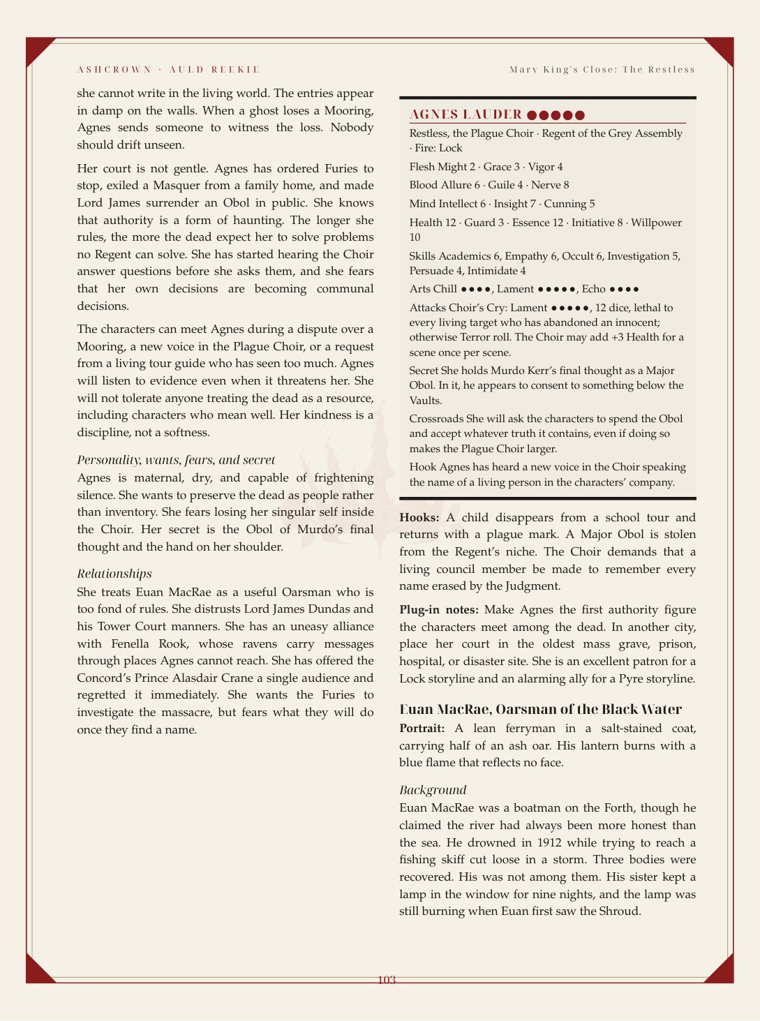ASHCROWN: AULD REEKIE by Blackfeather Forge