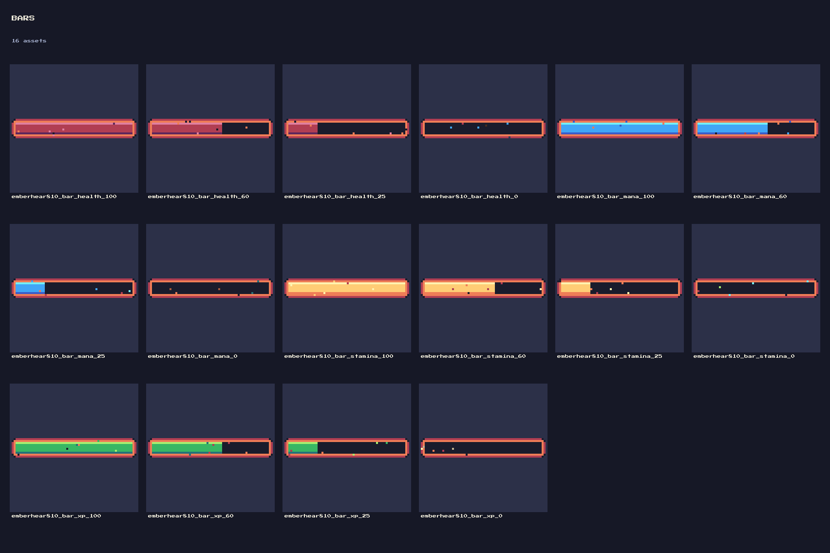 Ember Hearth UI: 55 Pixel Ember Hearth UI Kit Elements by falvey