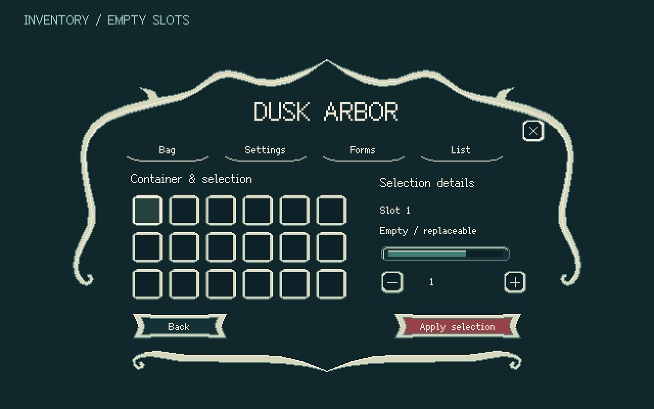 Generic Ui Component Graphics Ivory & Teal Fantasy Pixel UI & HUD by zql01