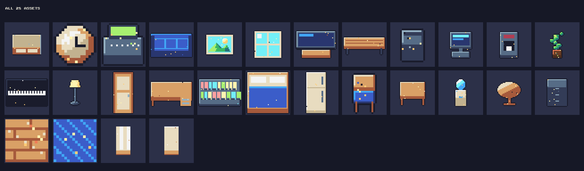 Beacon Keeper's Loft: 28 Top-Down Pixel Lighthouse Loft Furniture ...