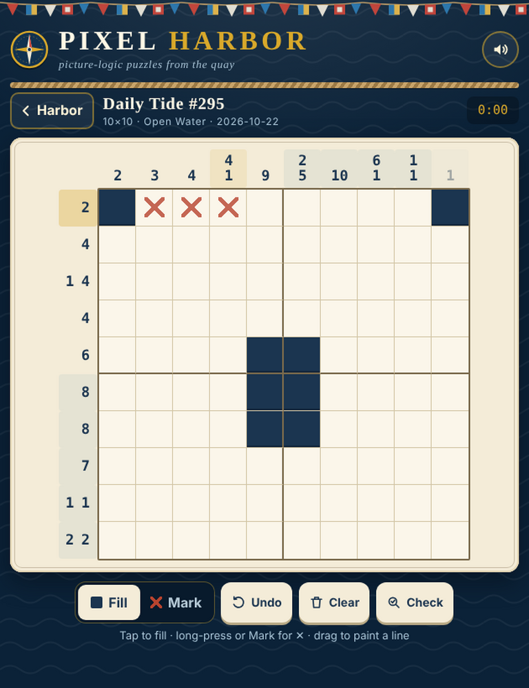 Learning Zone Grid Pixel Harbor by Mossquay Games
