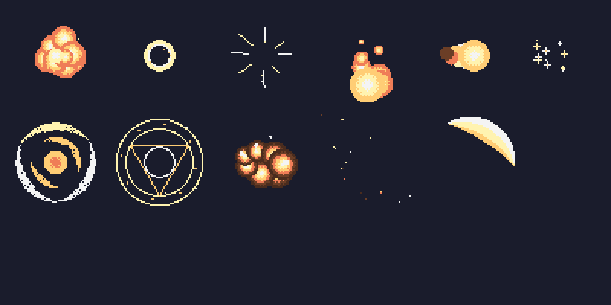 Coin Shower VFX: 12 Animated Pixel Coin Effects (88 Frames) by falvey