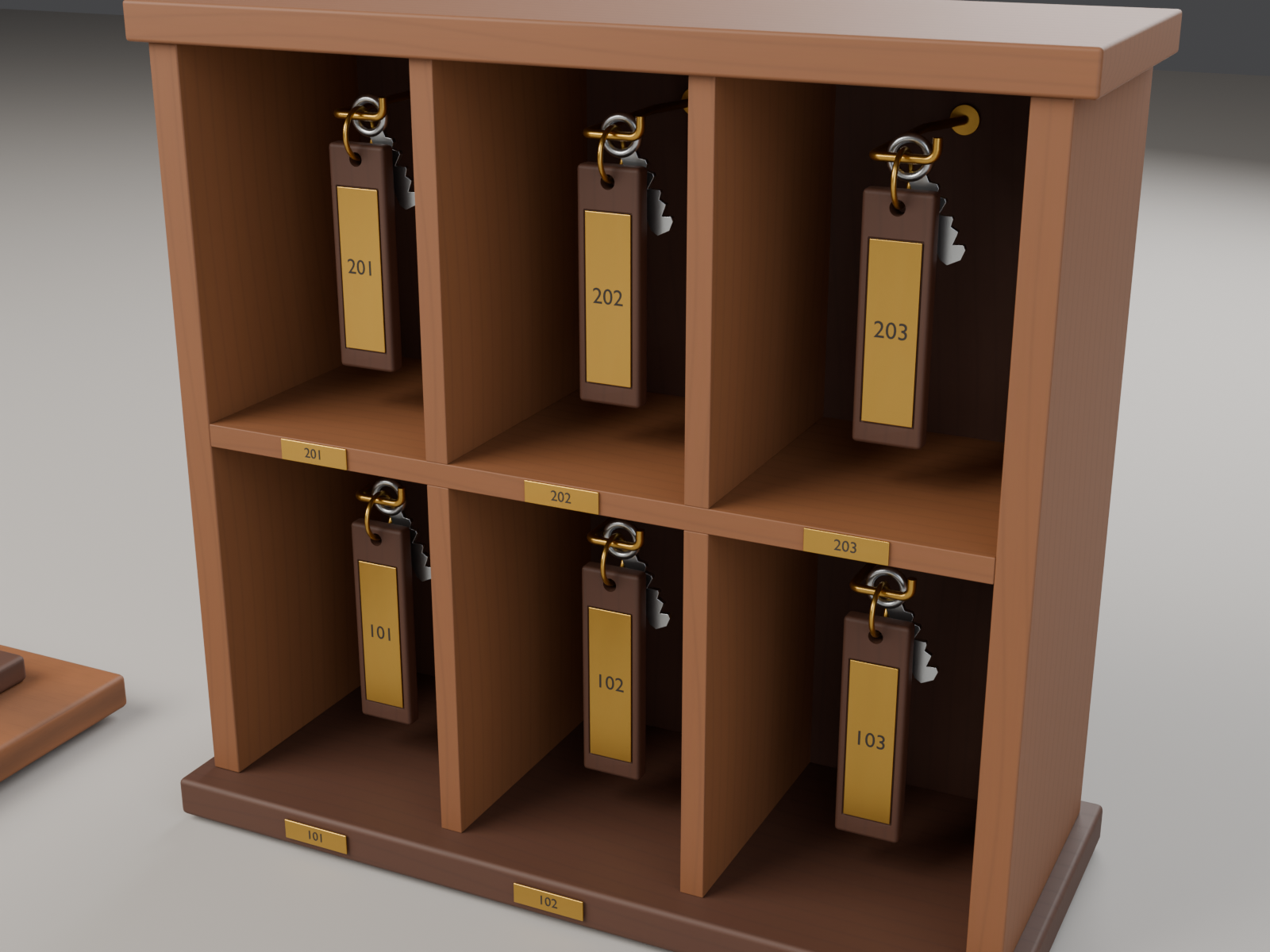 Reception Tags Japanese Ryokan Reception Props - 3 GLB 3D Asset Pack by KojochoStudio