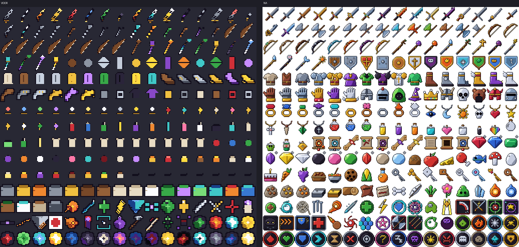 Fantasy RPG Item Icons v1.5 - 240 Pixel Art Icons by EazyDstudio