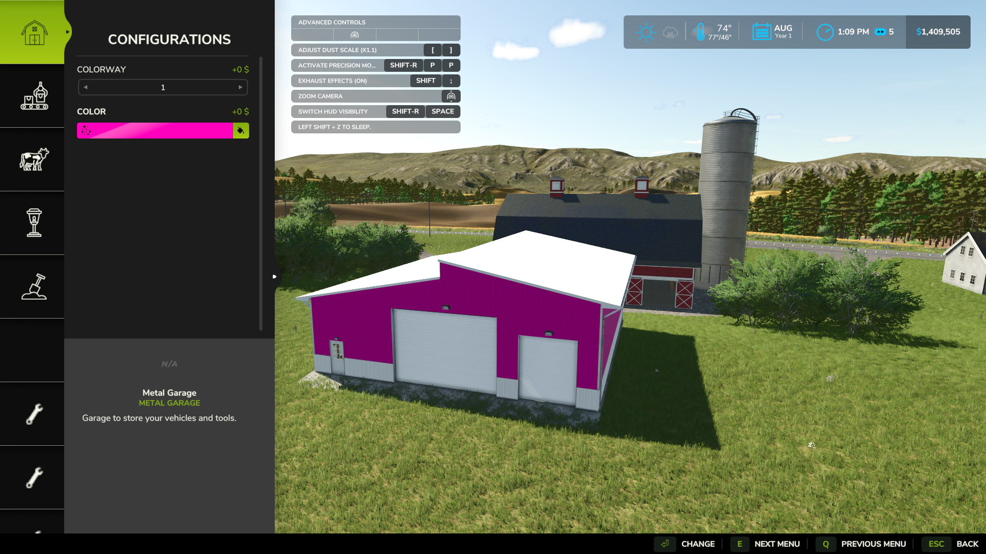 FS25 Placeable Color Picker Fix by Just Joe