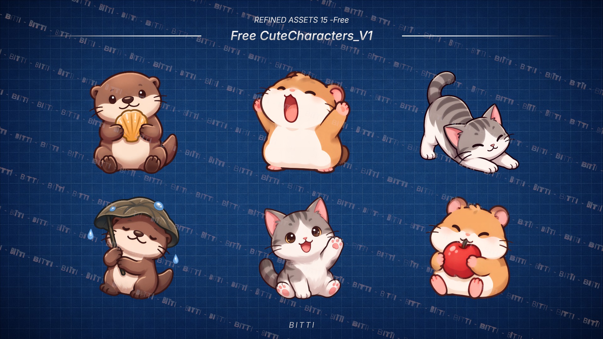 Refined_Free CuteCharacters_V1 by BITTI STUDIO