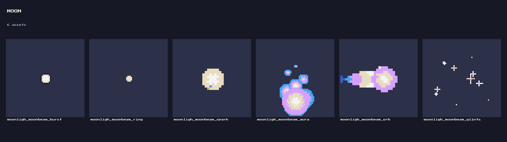 Frame Pixilated Moonlight Ambience: 12 Animated Pixel Moonlight Ambient Effects (88 ...