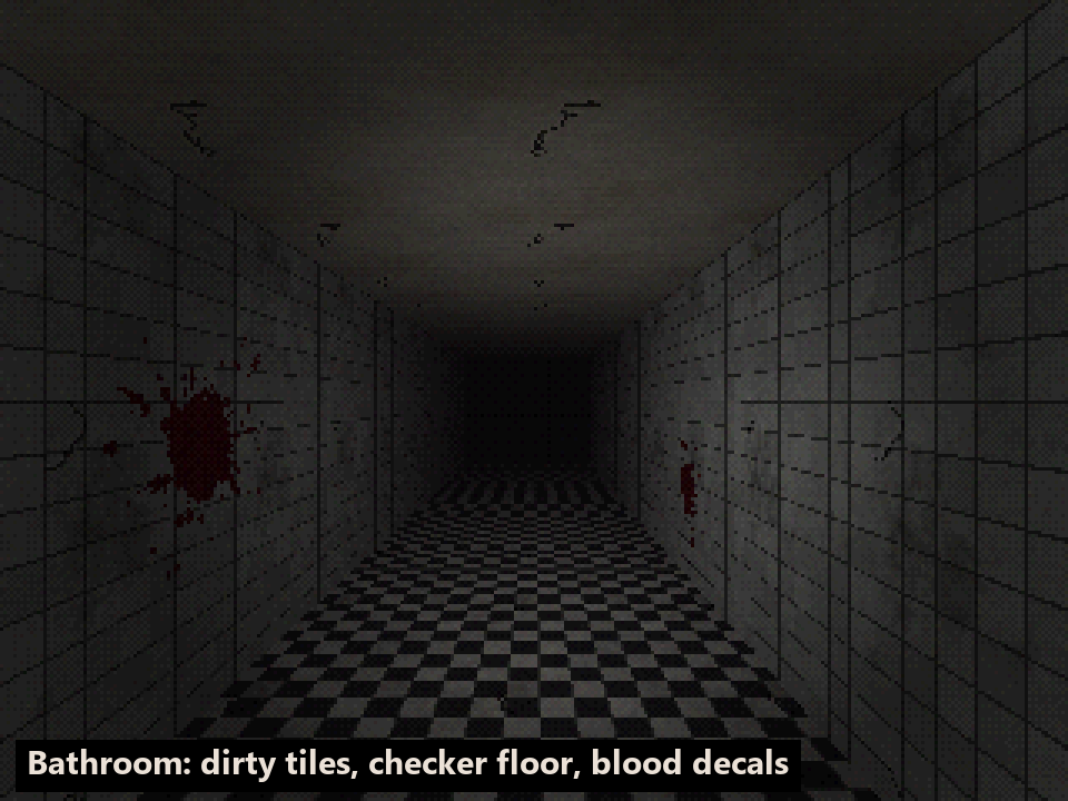 PSX Horror Textures - 243 PS1 Textures by CubeForge