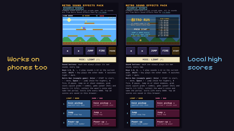 Stomp Wave Drawing Retro Sound Effects Pack - Example Scene by RjC_Dude