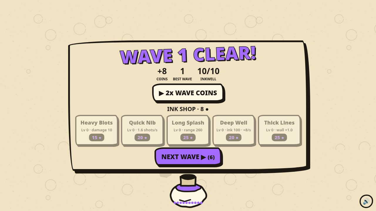 Inkwall Idle Defense by notagamedev-studio