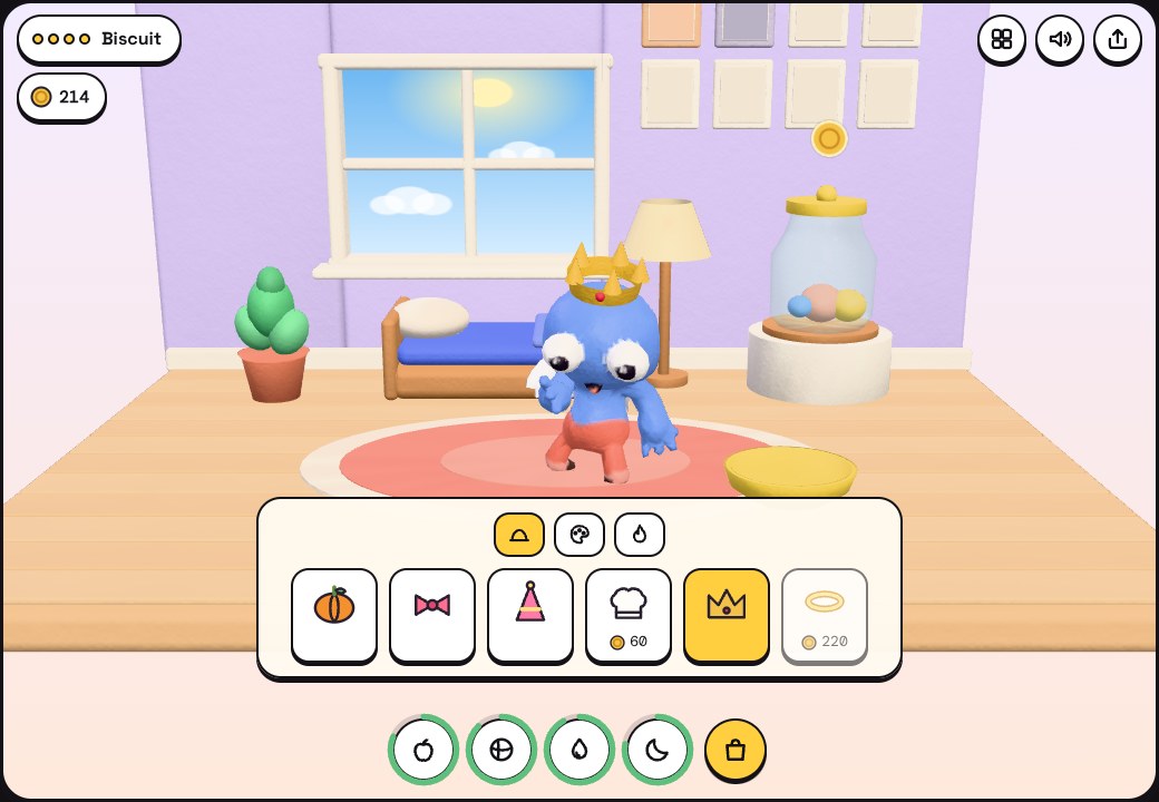 Lumpkin: A Clay Virtual Pet gameplay screenshot 2