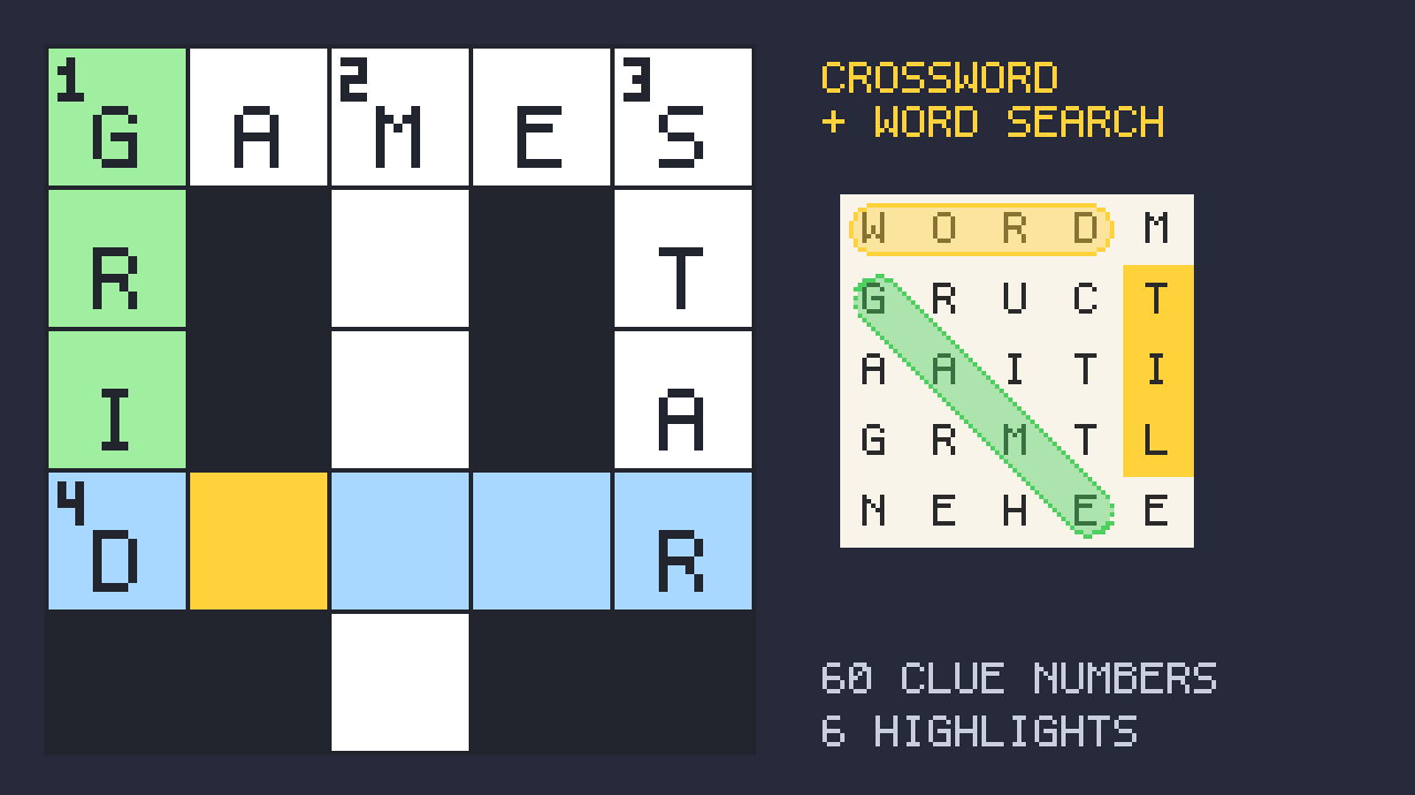 Tile Letter Inlay Word Board Pixel UI Kit: letter tiles with points, crossword and word ...