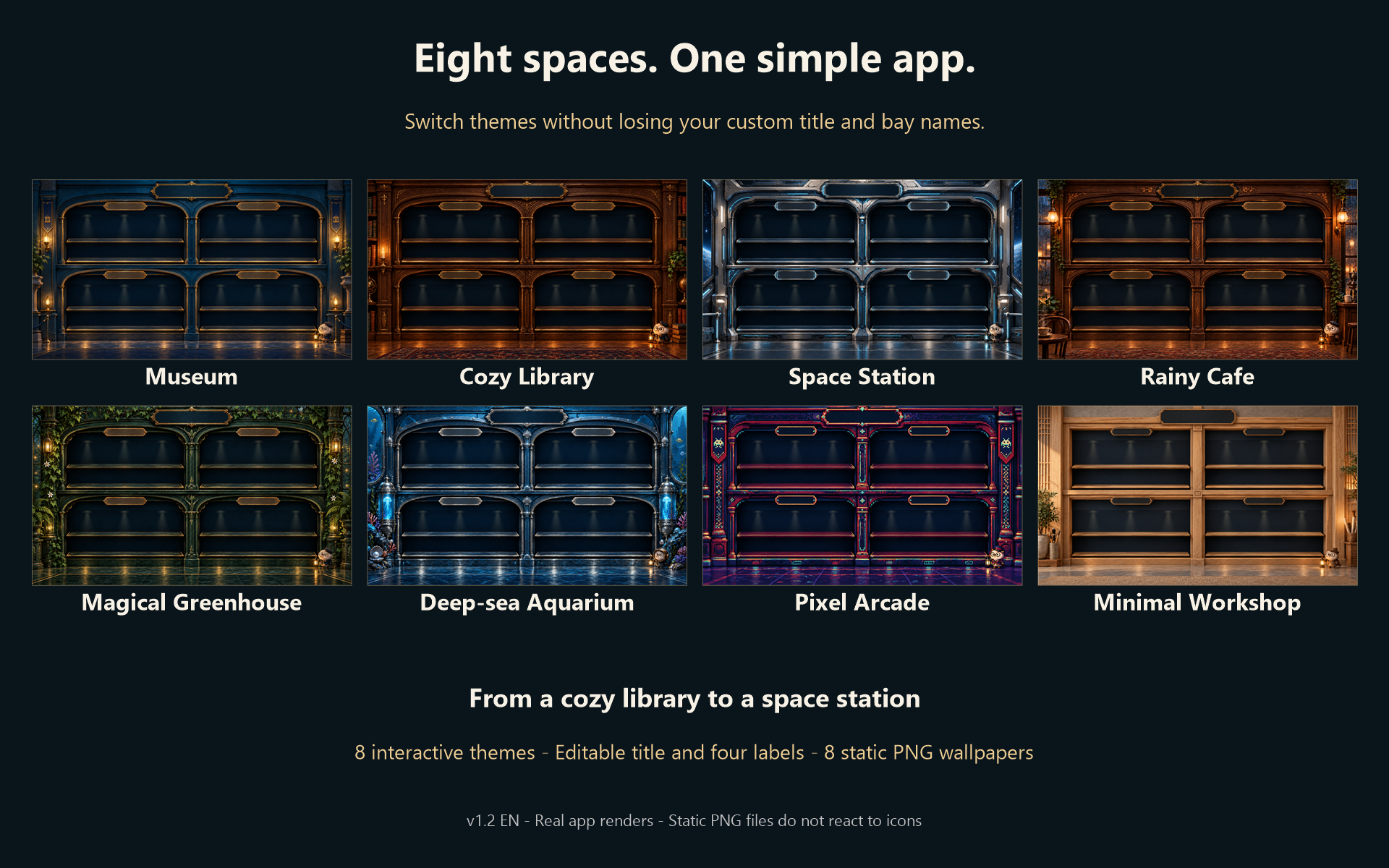 Relic Museum - 8 Reactive Desktop Themes by Amyi-jd