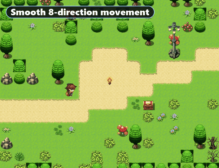 Free Movement – Smooth 8-Direction Pixel Movement for RPG Maker MV & MZ ...