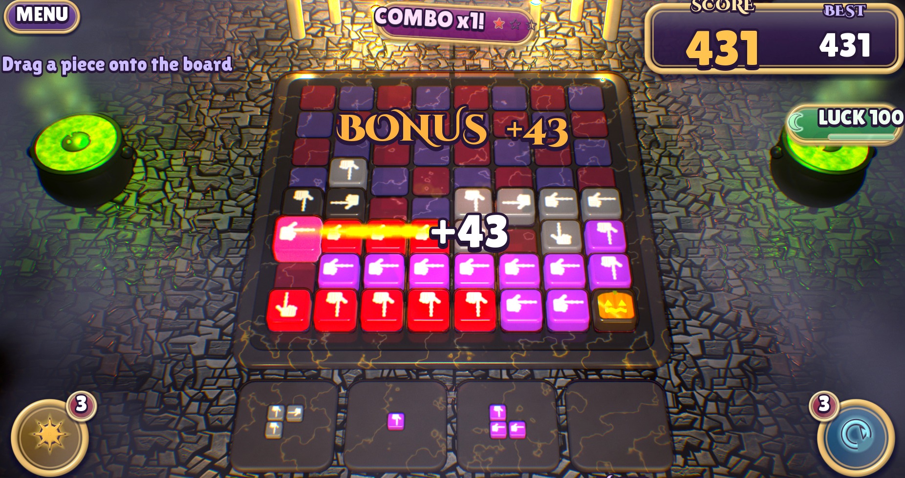 Wyrd Hands: Block Puzzle by OakwyrdTales