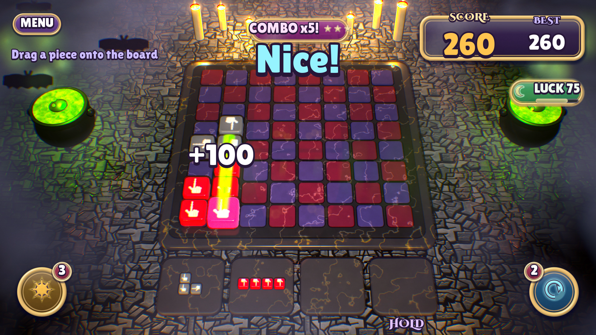 Wyrd Hands: Block Puzzle by OakwyrdTales