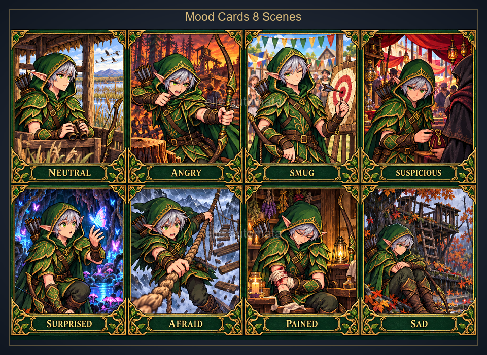 [100% FREE] Elven Bow Scout — Animated Character + Story Art by elie ...