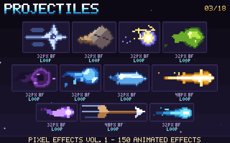Animated Pixel Effects - Vol. 1 by CipriEnt