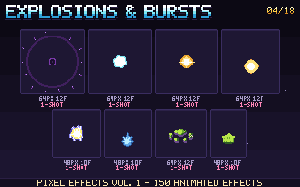 Animated Pixel Effects - Vol. 1 by CipriEnt