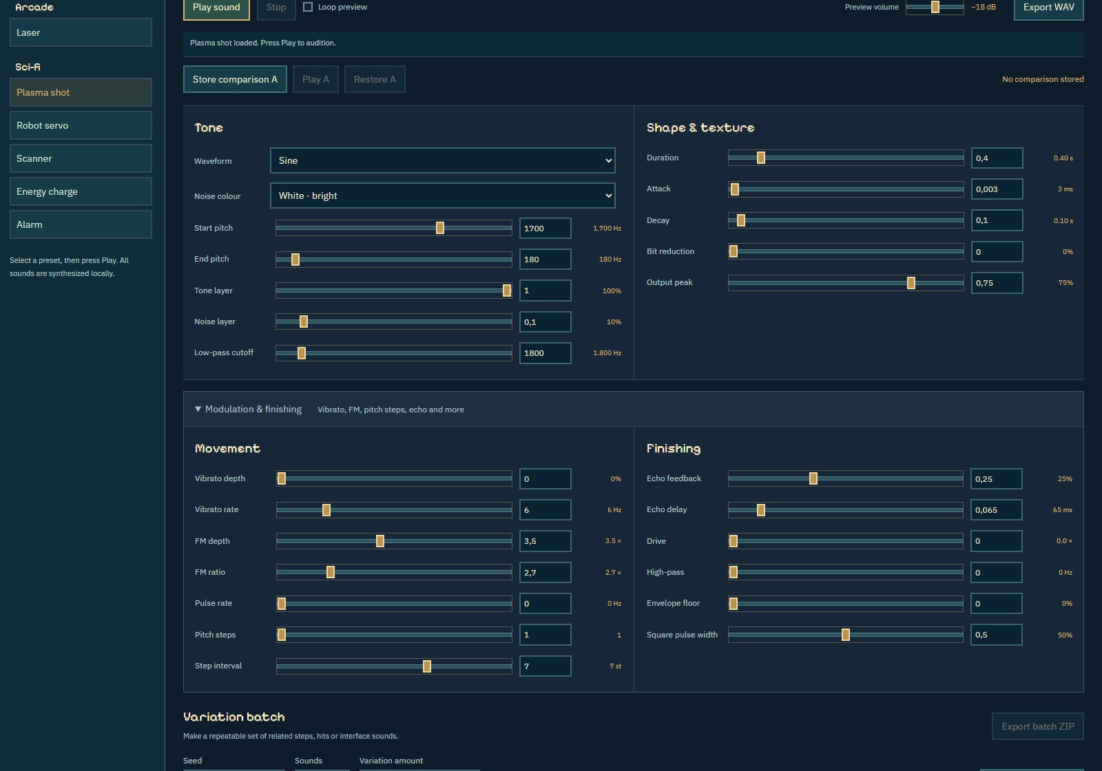 SoundPatch Lab 0.3 &mdash; precise synthesis, modulation and finishing controls
