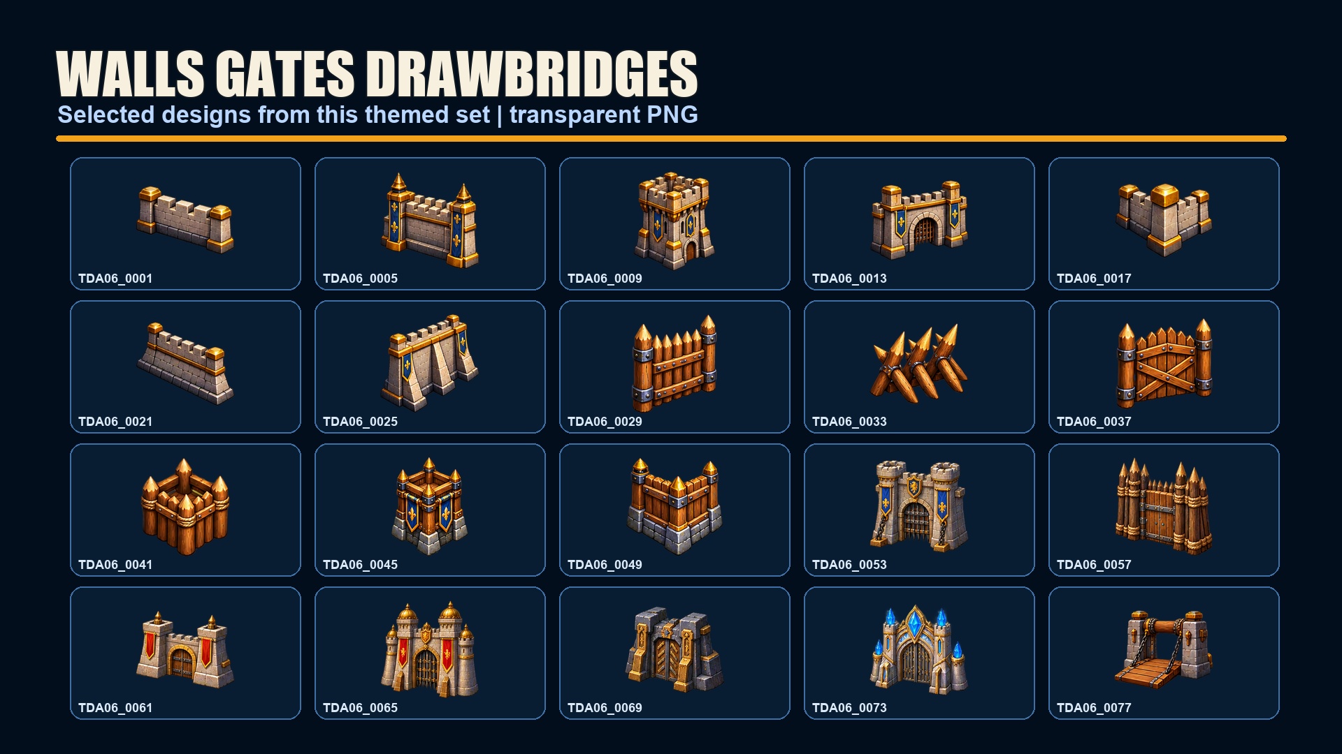 Castle & Fortress Icons – 500 Base Defense Game Assets by Cobalt Graphics