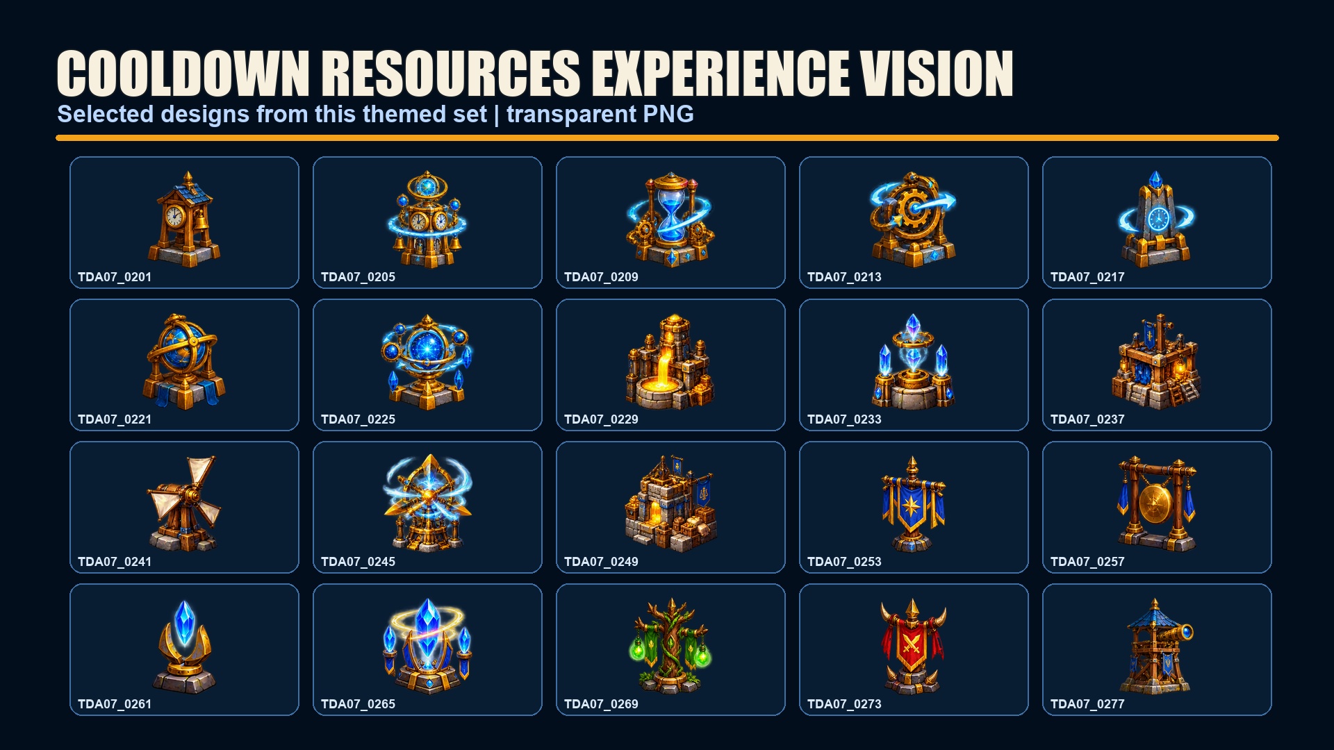 Ui Tower Tower Upgrade & Targeting Icons – 500 Strategy UI Assets by Cobalt Graphics