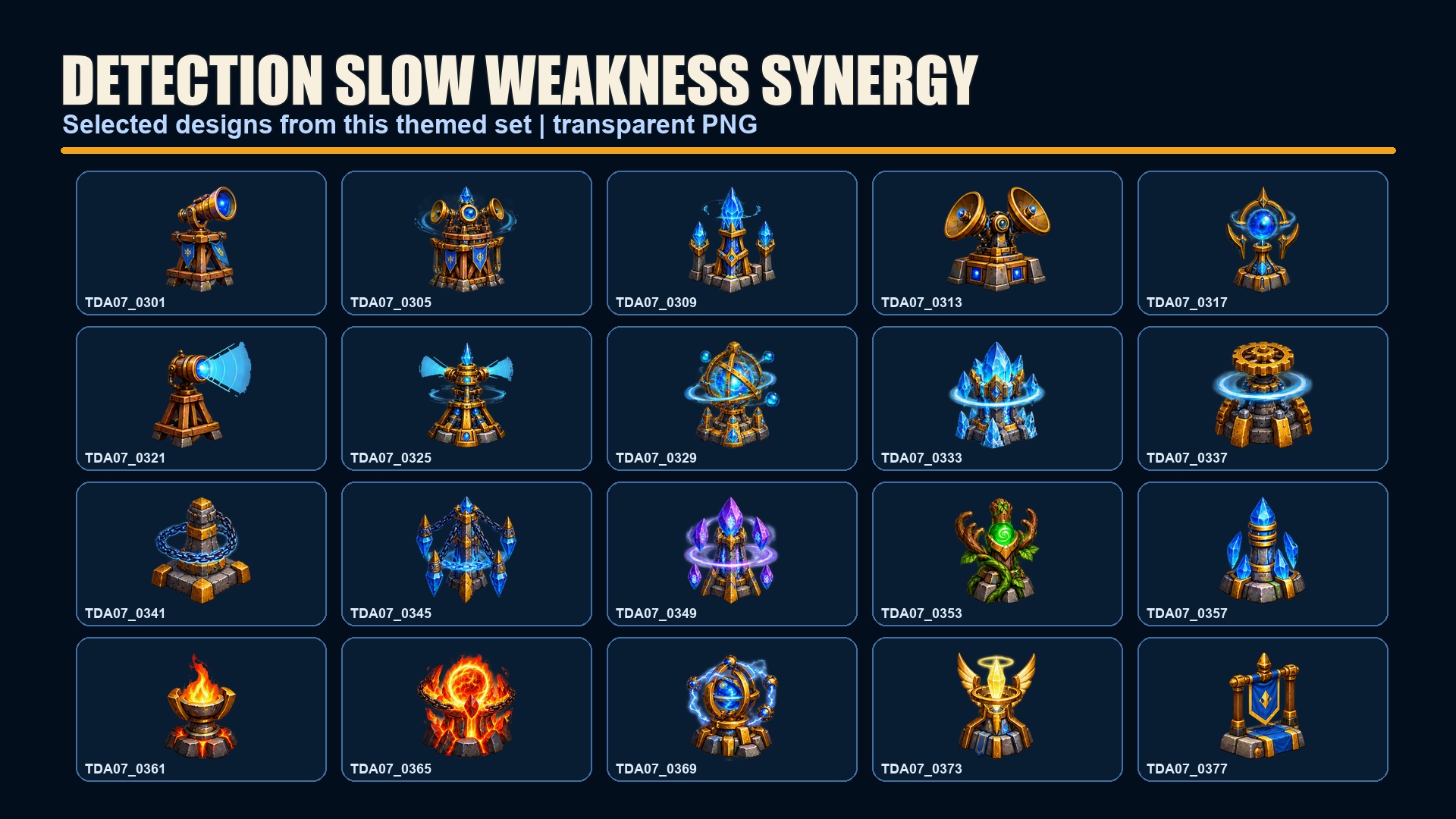 Ui Tower Tower Upgrade & Targeting Icons – 500 Strategy UI Assets by Cobalt Graphics