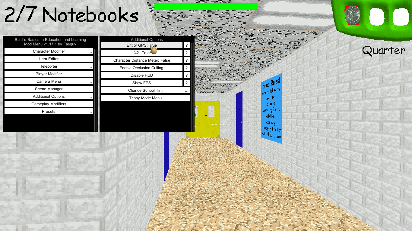 Baldi's Basics - Mod Menu (Hack) 2020 